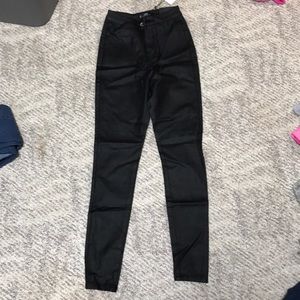 faux leather pants